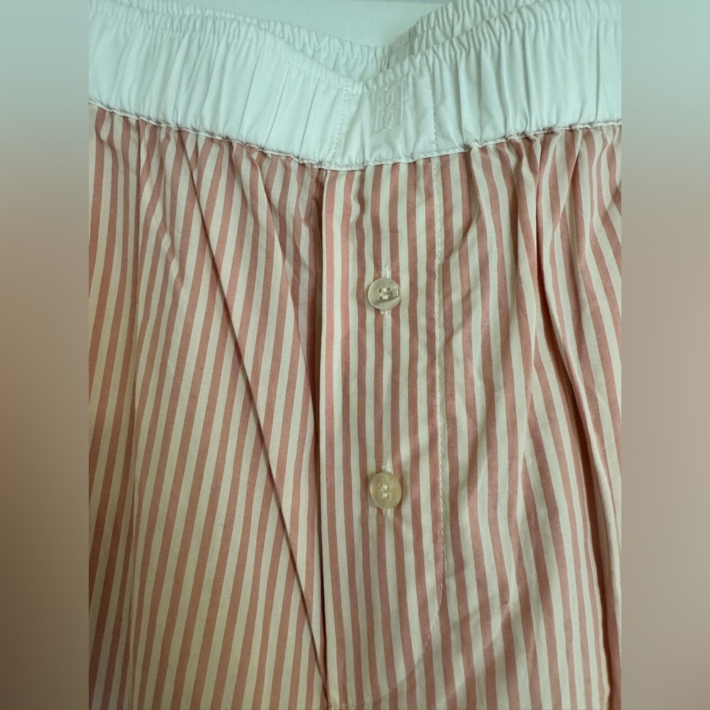 NWT BY MALENE BIRGER HELSY STRIPE BOXER PANT W/ CONTRAST WAIST BAND- SIZE 10 - Picture 6 of 8